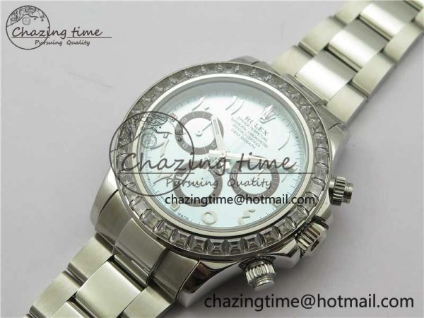 OnTrend Daytona 116506 Middle East Edition Bp Maker Best Edition Ice Blue Brown Arabic Dial Diam Bezel On SS Bracelet A 2897