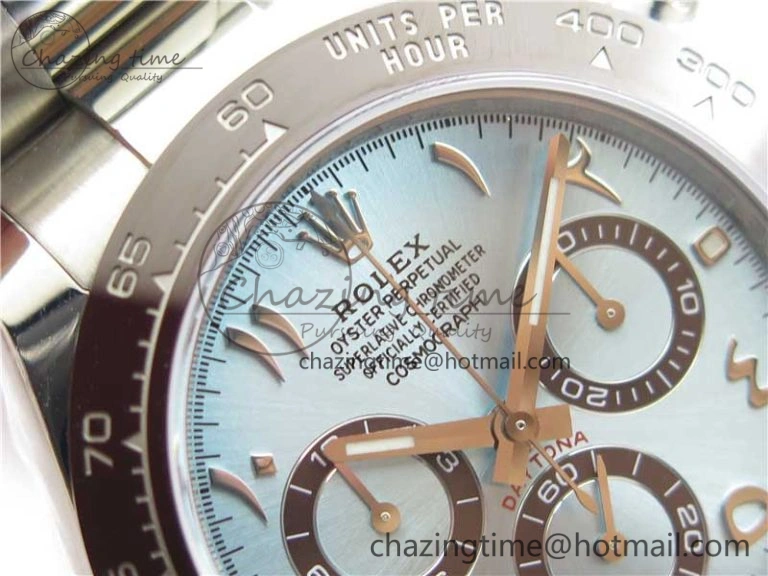 Versatile Daytona 116506 Middle East Edition Noob 1:1 Best Edition 904L SS Case and Bracelet Ice Blue Arabic Dial SA4130 V 2926