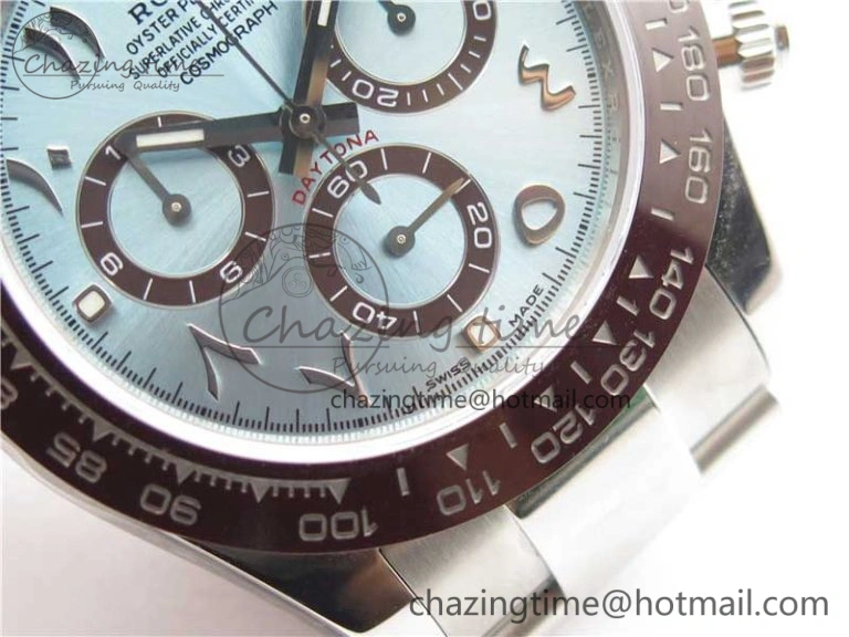 Versatile Daytona 116506 Middle East Edition Noob 1:1 Best Edition 904L SS Case and Bracelet Ice Blue Arabic Dial SA4130 V 2926