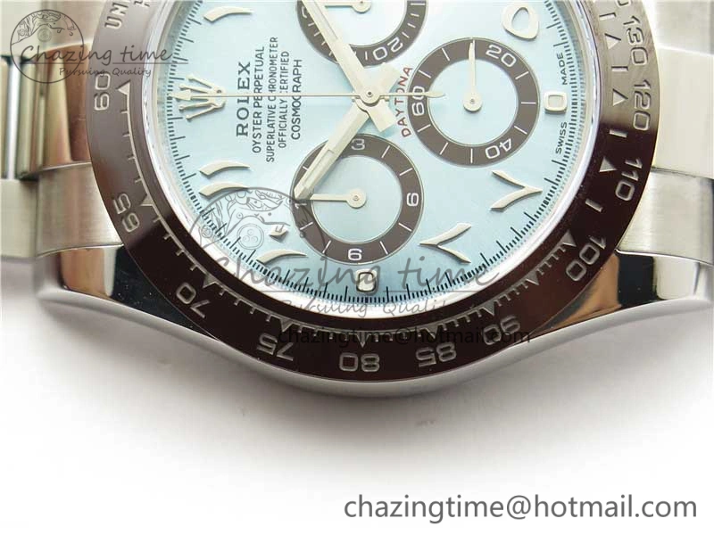 Versatile Daytona 116506 Middle East Edition Noob 1:1 Best Edition 904L SS Case and Bracelet Ice Blue Arabic Dial SA4130 V 2926