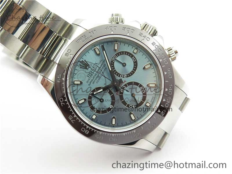 Daytona 116506 Noob 1:1 Best Edition Ceramic Bezel Ice Blue Dial on SS Bracelet A DailyWear 2979