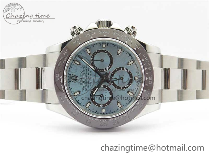 Daytona 116506 Noob 1:1 Best Edition Ceramic Bezel Ice Blue Dial on SS Bracelet A DailyWear 2979