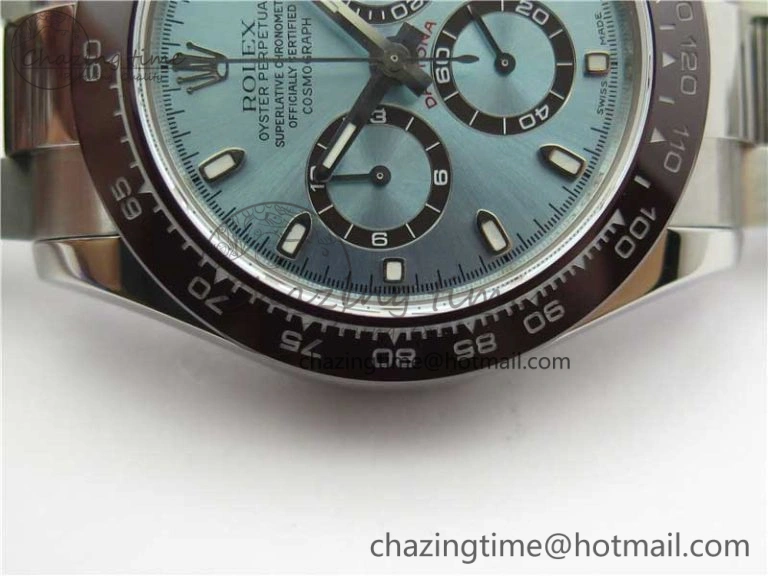 Daytona 116506 Noob 1:1 Best Edition Ceramic Bezel Ice Blue Dial on SS Bracelet A DailyWear 2979
