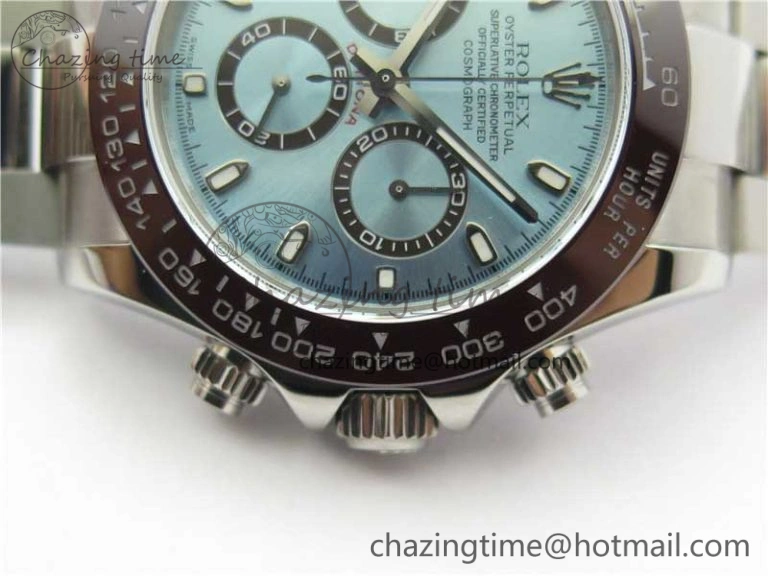 Daytona 116506 Noob 1:1 Best Edition Ceramic Bezel Ice Blue Dial on SS Bracelet A DailyWear 2979