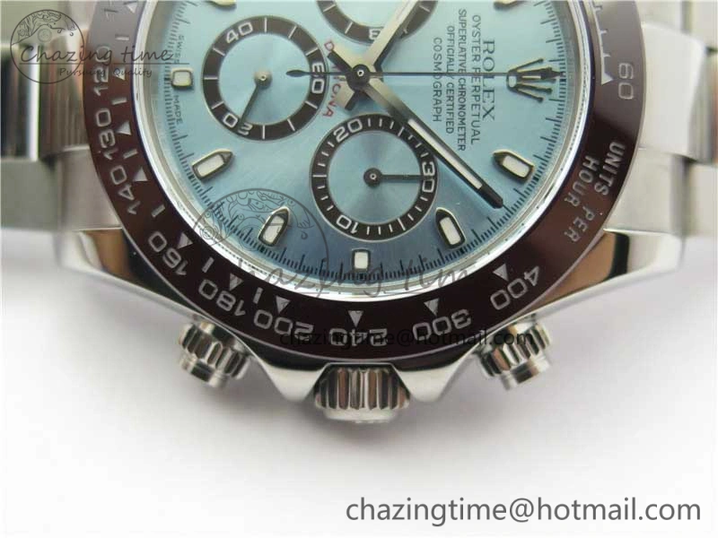 Daytona 116506 Noob 1:1 Best Edition Ceramic Bezel Ice Blue Dial on SS Bracelet A DailyWear 2979