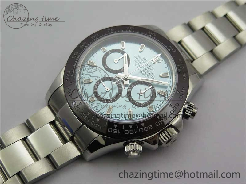 Daytona 116506 Noob 1:1 Best Edition Ceramic Bezel Ice Blue Dial on SS Bracelet A DailyWear 2979