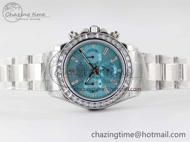 BestValue Daytona 116506 TWF Best Edition Diam SS Arab Ice Blue Dial On SS Bracelet A 2445