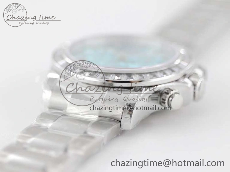 BestValue Daytona 116506 TWF Best Edition Diam SS Arab Ice Blue Dial On SS Bracelet A 2445