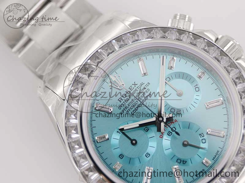 BestValue Daytona 116506 TWF Best Edition Diam SS Arab Ice Blue Dial On SS Bracelet A 2445
