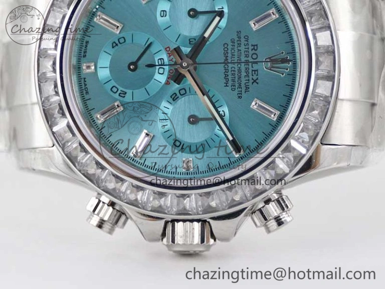 BestValue Daytona 116506 TWF Best Edition Diam SS Arab Ice Blue Dial On SS Bracelet A 2445