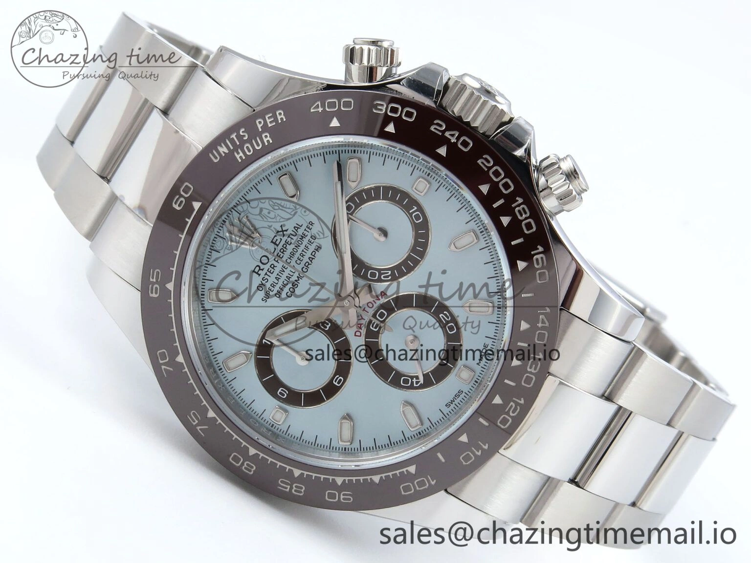 Daytona 116506 VSF 1:1 Best Edition Ice Blue Dial Steel 904L on SS Bracelet DD Popular 743