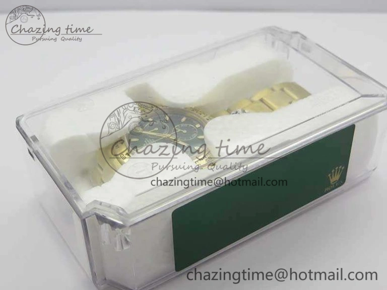SoftTouch Daytona 116508 ARF 1:1 Best Edition YG Plated 904L SS Case And Bracelet Green Dial A4130 Super Clone 3439