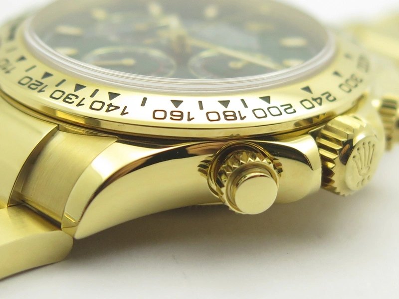 SoftTouch Daytona 116508 ARF 1:1 Best Edition YG Plated 904L SS Case And Bracelet Green Dial A4130 Super Clone 3439