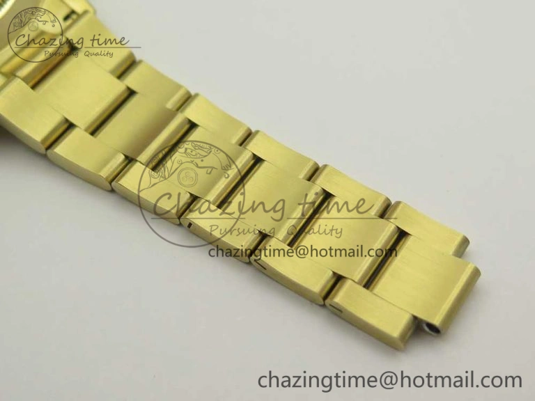 SmoothTexture Daytona 116508 ARF 1:1 Best Edition YG Plated 904L SS Case and Bracelet Black Dial A4130 Super Clone V 3252