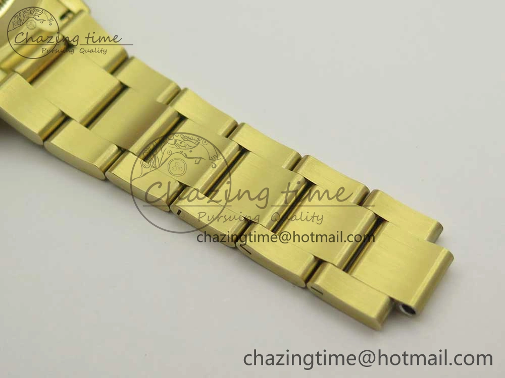 SmoothTexture Daytona 116508 ARF 1:1 Best Edition YG Plated 904L SS Case and Bracelet Black Dial A4130 Super Clone V 3252