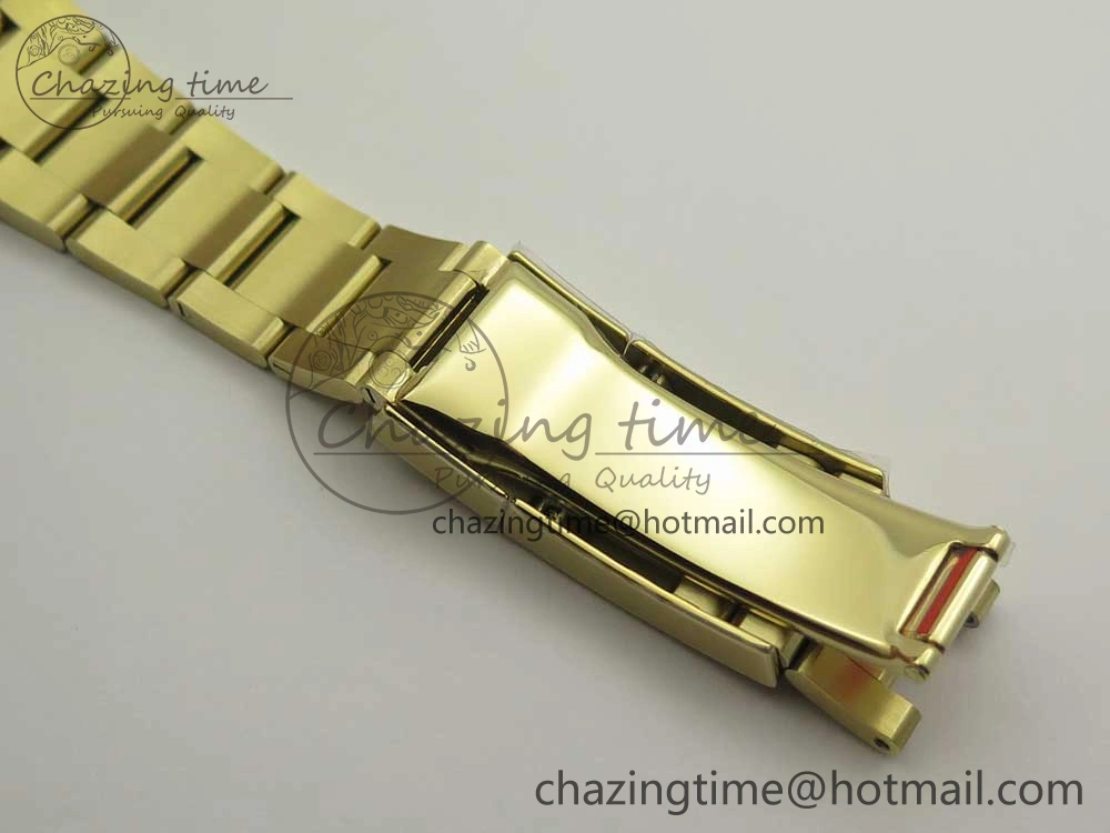 Packable Daytona 116508 ARF 1:1 Best Edition YG Plated 904L SS Case and Bracelet White Dial A4130 Super Clone V 3253