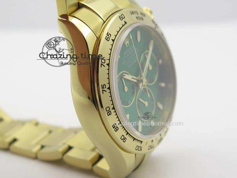 Original Daytona 116508 BP Maker Best Edition YG Green Dial On YG Bracelet A 3972