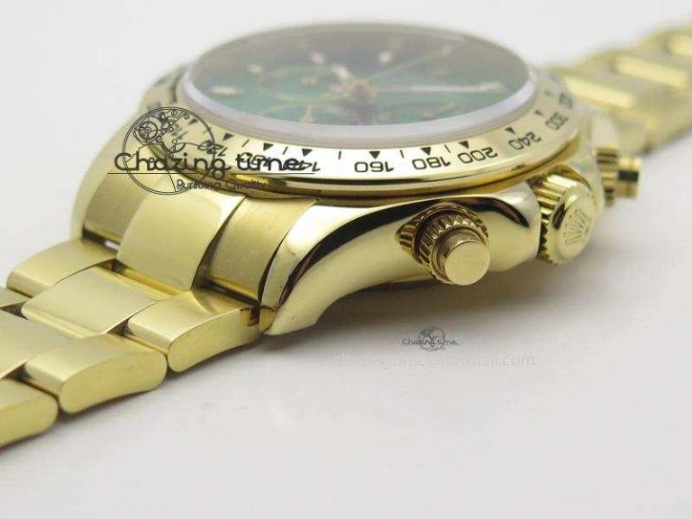 Original Daytona 116508 BP Maker Best Edition YG Green Dial On YG Bracelet A 3972