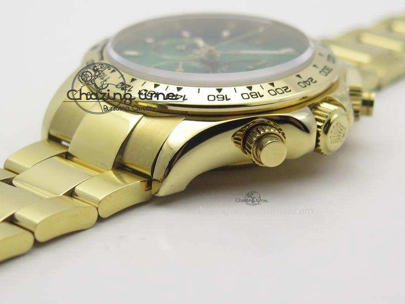 Original Daytona 116508 BP Maker Best Edition YG Green Dial On YG Bracelet A 3972