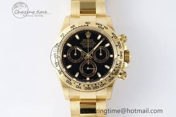 Classic Daytona 116508 BTF 1:1 Best Edition Black Dial on YG Bracelet SA 2150