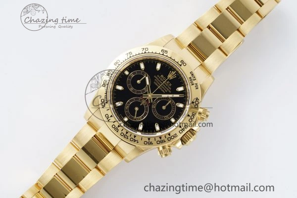 Classic Daytona 116508 BTF 1:1 Best Edition Black Dial on YG Bracelet SA 2150
