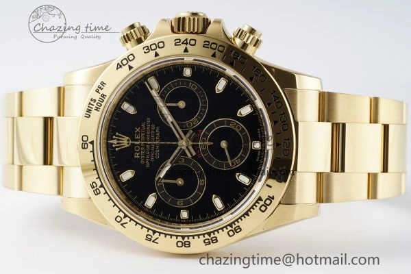 Classic Daytona 116508 BTF 1:1 Best Edition Black Dial on YG Bracelet SA 2150