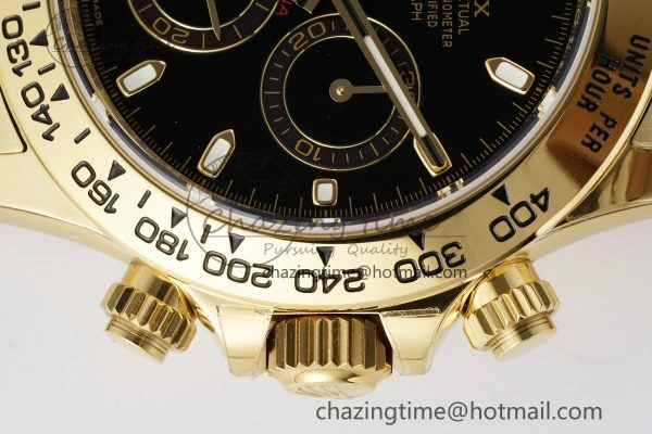 Classic Daytona 116508 BTF 1:1 Best Edition Black Dial on YG Bracelet SA 2150