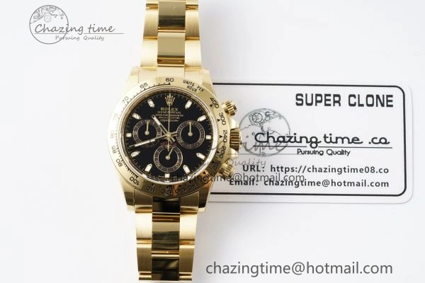 Classic Daytona 116508 BTF 1:1 Best Edition Black Dial on YG Bracelet SA 2150