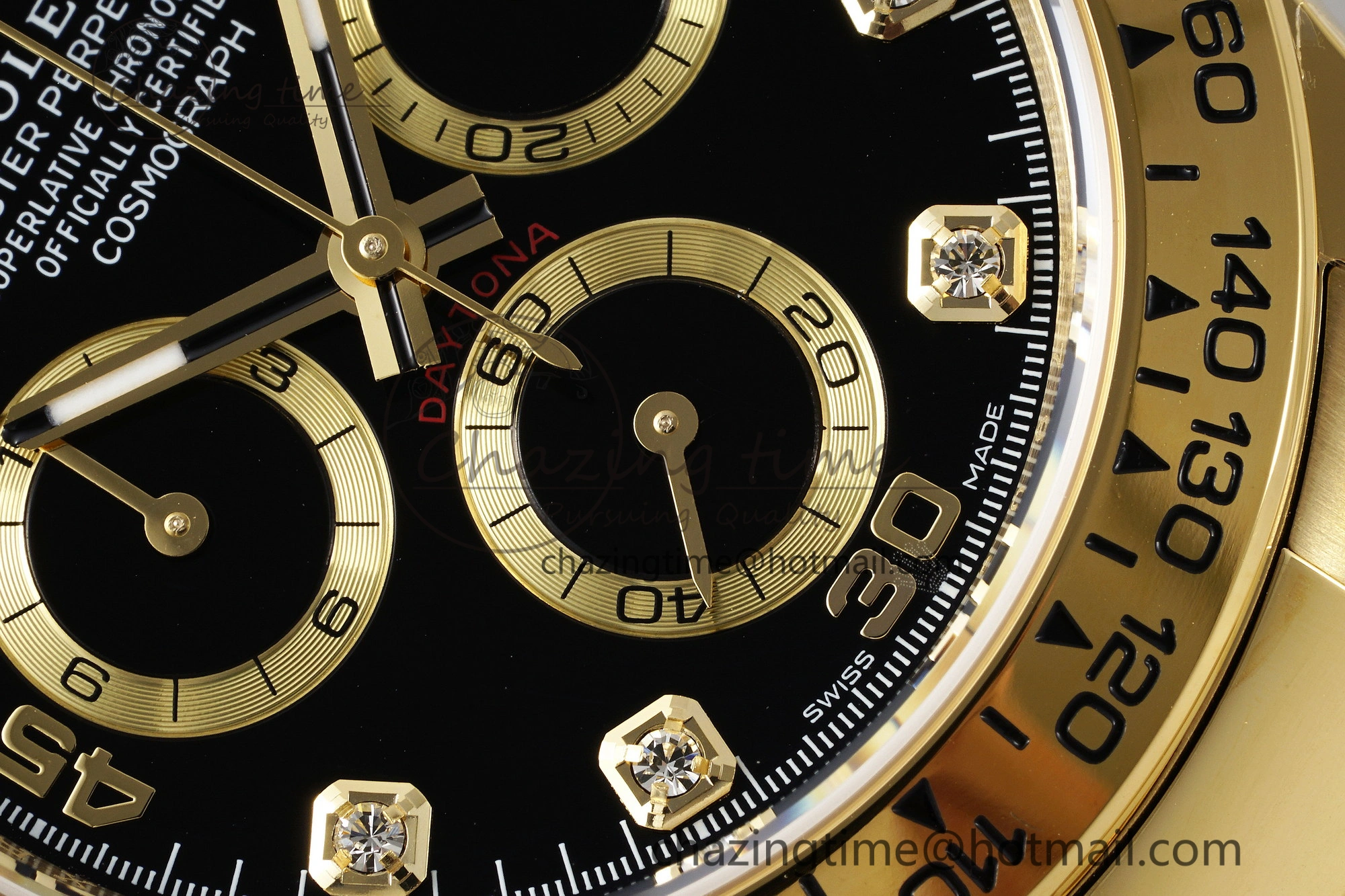 Daytona 116508 BTF 1:1 Best Edition Black Diamonds Dial on YG Bracelet SA Supportive 2151
