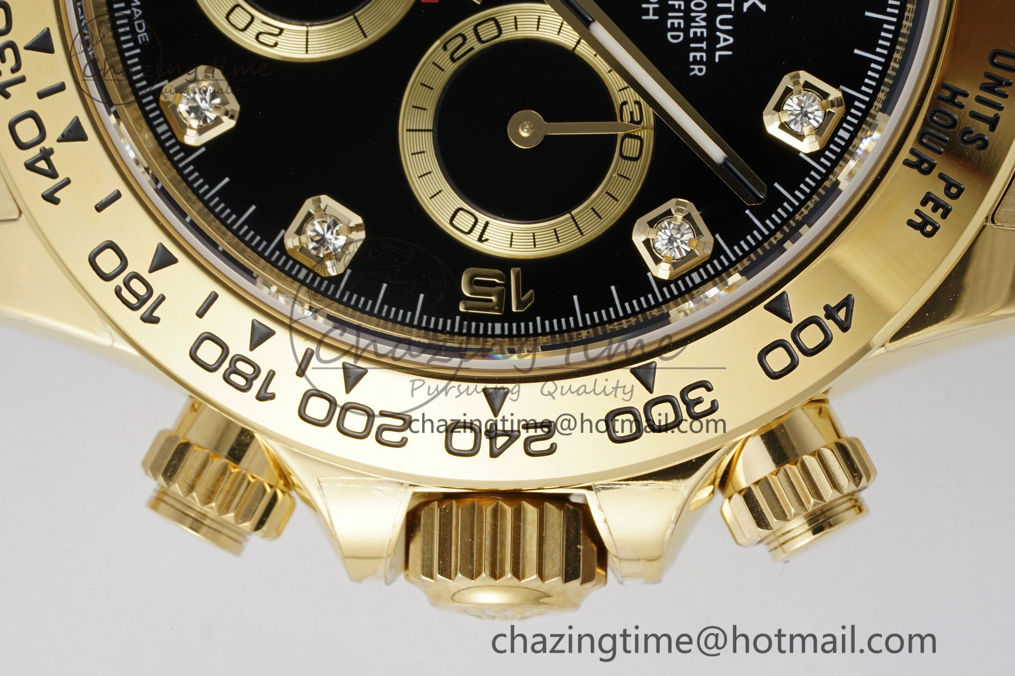Daytona 116508 BTF 1:1 Best Edition Black Diamonds Dial on YG Bracelet SA Supportive 2151