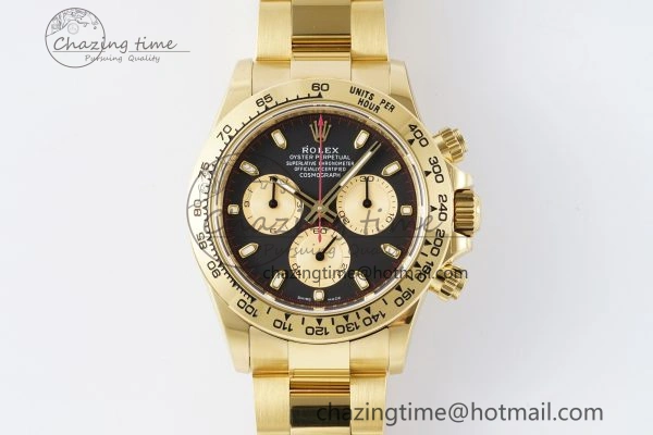 Daytona 116508 BTF 1:1 Best Edition Black YG Dial on YG Bracelet SA Vibrant 2148