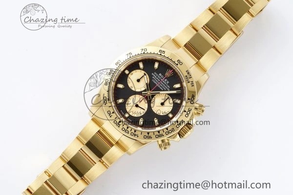 Daytona 116508 BTF 1:1 Best Edition Black YG Dial on YG Bracelet SA Vibrant 2148