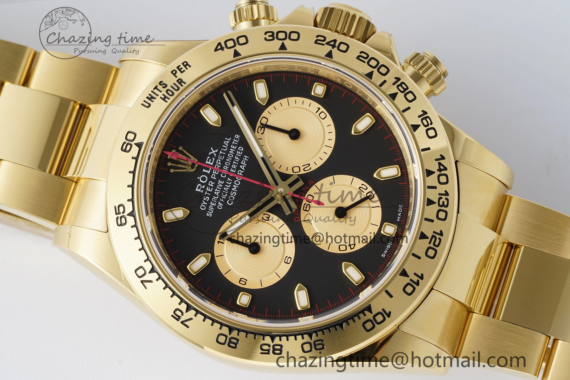 Daytona 116508 BTF 1:1 Best Edition Black YG Dial on YG Bracelet SA Vibrant 2148
