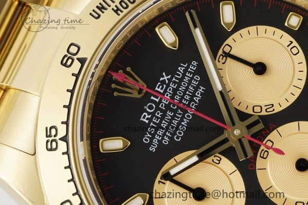 Daytona 116508 BTF 1:1 Best Edition Black YG Dial on YG Bracelet SA Vibrant 2148