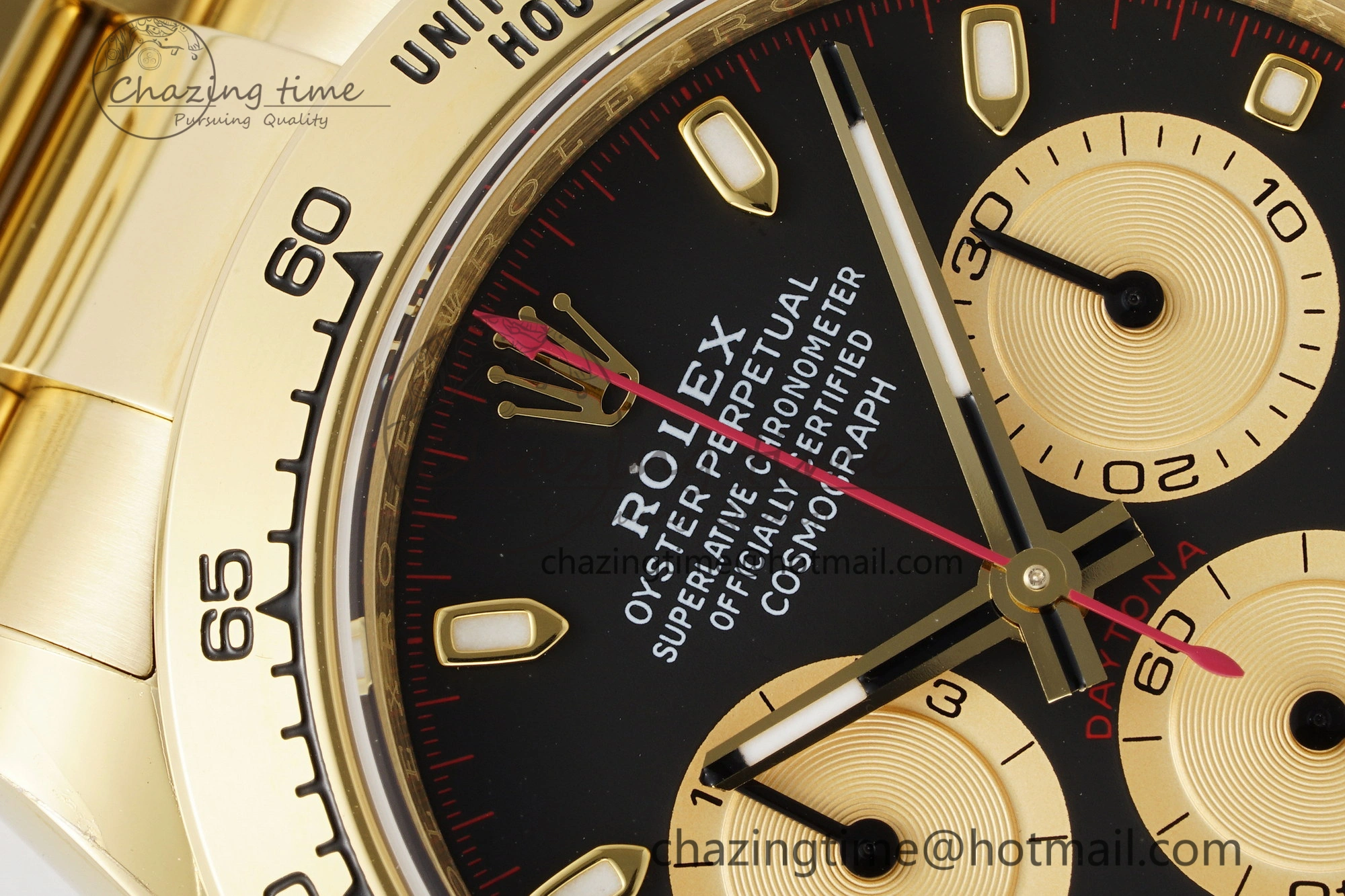 Daytona 116508 BTF 1:1 Best Edition Black YG Dial on YG Bracelet SA Vibrant 2148