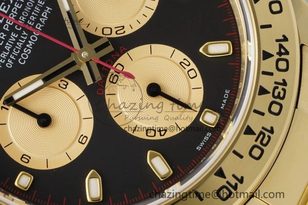 Daytona 116508 BTF 1:1 Best Edition Black YG Dial on YG Bracelet SA Vibrant 2148