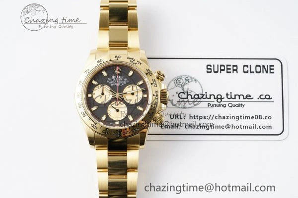 Daytona 116508 BTF 1:1 Best Edition Black YG Dial on YG Bracelet SA Vibrant 2148