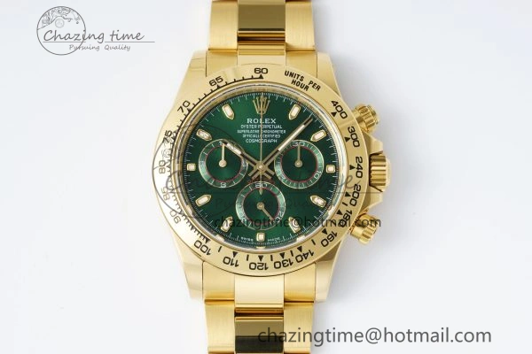 Packable Daytona 116508 BTF 1:1 Best Edition Green Dial on YG Bracelet SA 2198