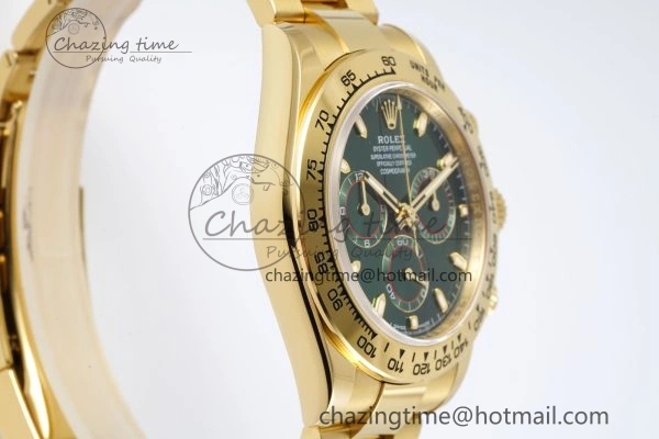 Packable Daytona 116508 BTF 1:1 Best Edition Green Dial on YG Bracelet SA 2198
