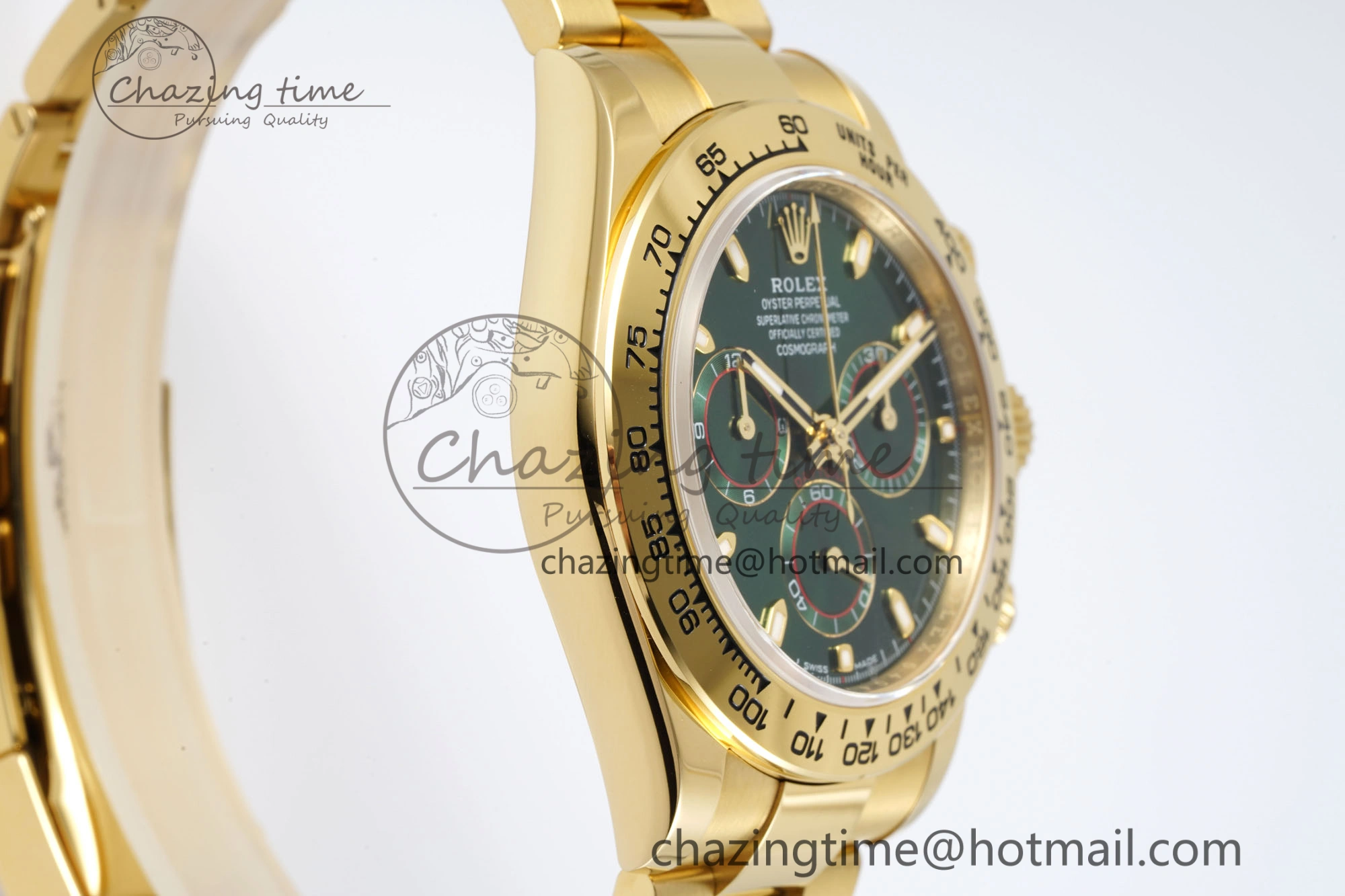 Packable Daytona 116508 BTF 1:1 Best Edition Green Dial on YG Bracelet SA 2198