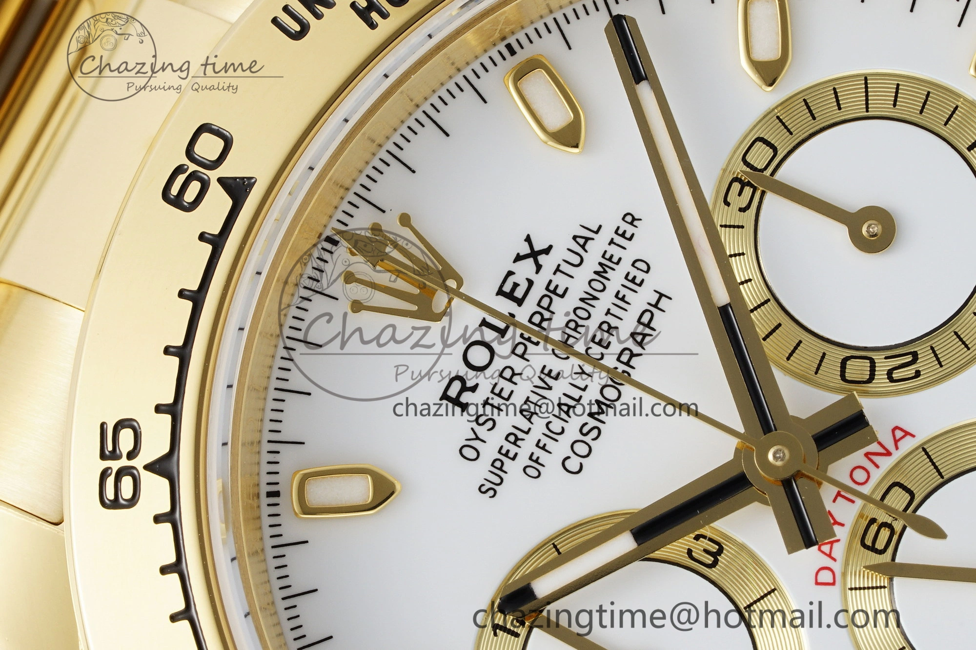 ZipUp Daytona 116508 BTF 1:1 Best Edition White Dial on YG Bracelet SA 2153