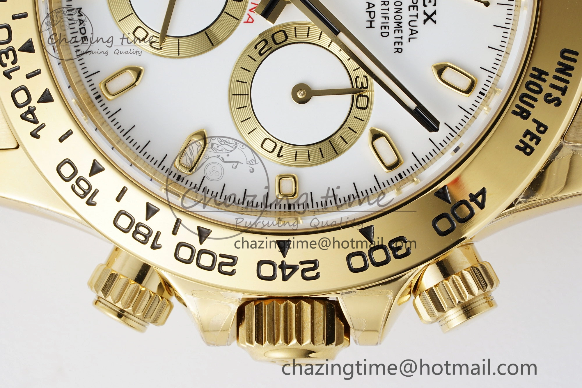 ZipUp Daytona 116508 BTF 1:1 Best Edition White Dial on YG Bracelet SA 2153