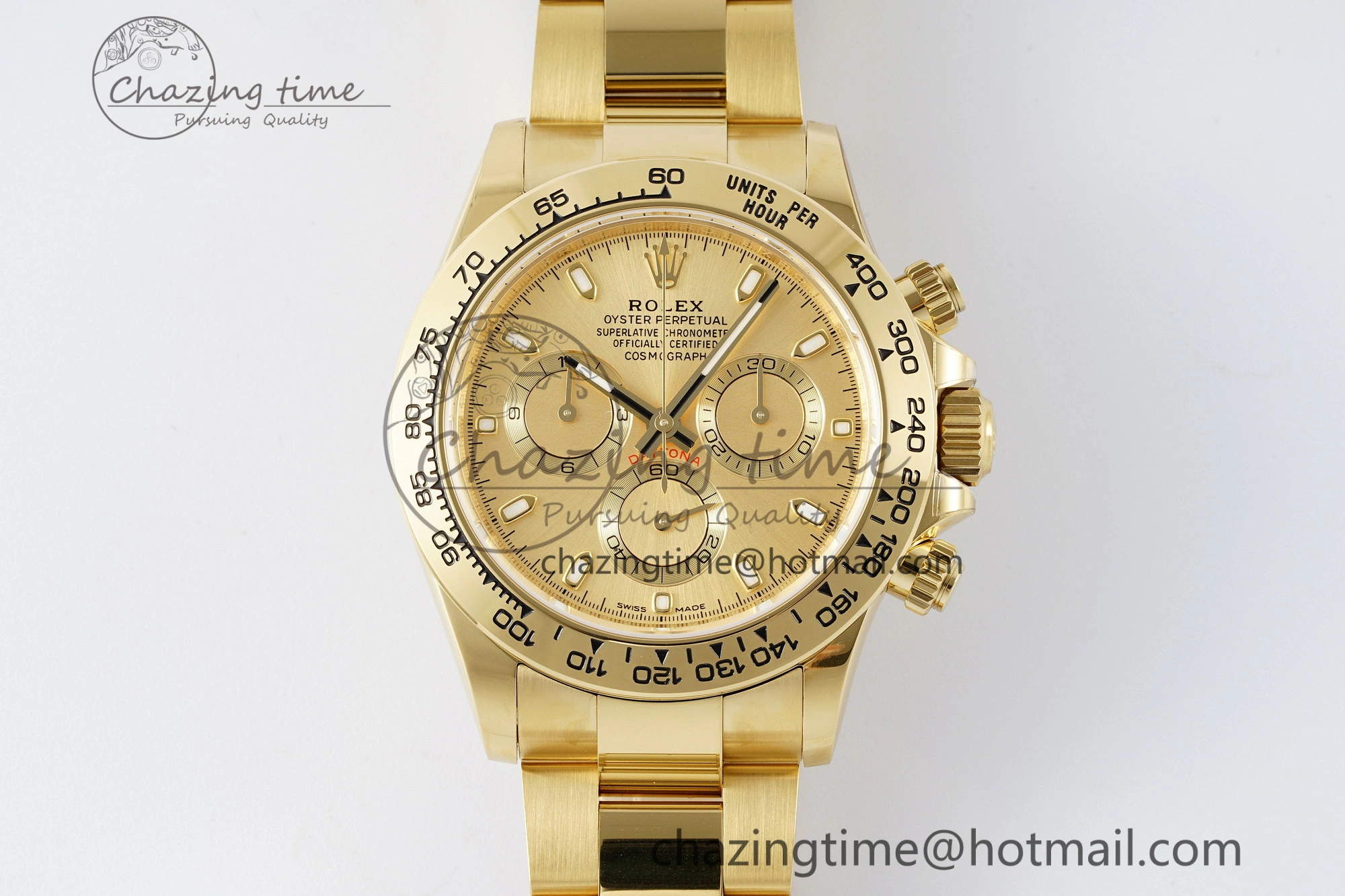 TechFriendly Daytona 116508 BTF 1:1 Best Edition YG Dial on YG Bracelet SA 2149