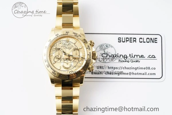 TechFriendly Daytona 116508 BTF 1:1 Best Edition YG Dial on YG Bracelet SA 2149