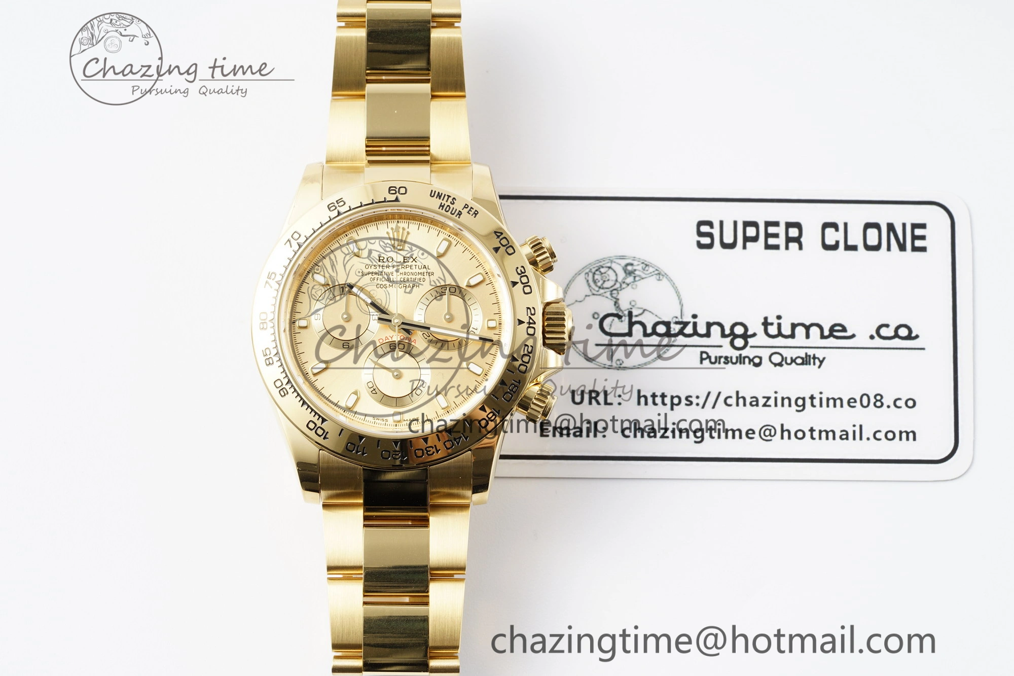 TechFriendly Daytona 116508 BTF 1:1 Best Edition YG Dial on YG Bracelet SA 2149