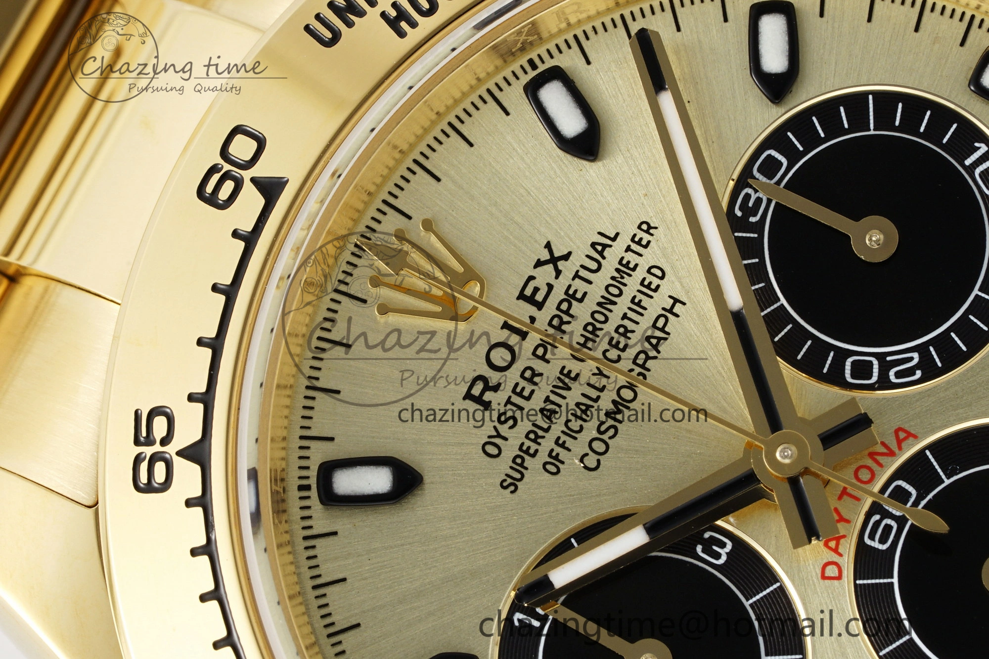Trendsetting Daytona 116508 BTF 1:1 Best Edition YG Black Dial on YG Bracelet SA 2147