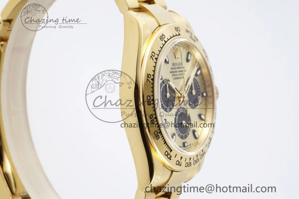 Trendsetting Daytona 116508 BTF 1:1 Best Edition YG Black Dial on YG Bracelet SA 2147