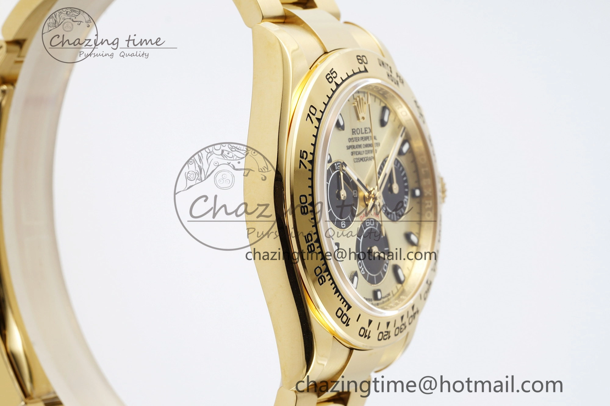Trendsetting Daytona 116508 BTF 1:1 Best Edition YG Black Dial on YG Bracelet SA 2147