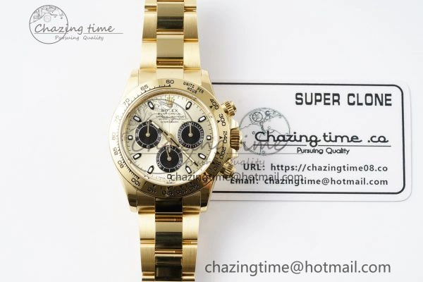 Trendsetting Daytona 116508 BTF 1:1 Best Edition YG Black Dial on YG Bracelet SA 2147