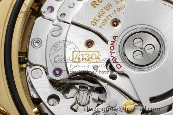 Daytona 116508 Clean 1:1 Best Edition Black Dial on YG Bracelet SA4130 V GoodFit 2107